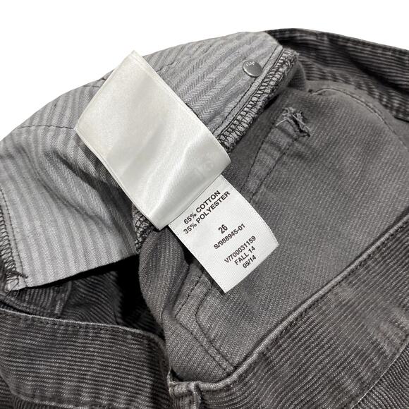 Corduroy Pencil Midi Skirt by GAP in Grey Women's Size 26 - Picture 3 of 7